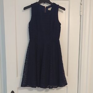 Maison Jules Midnight Blue Eyelet Dress